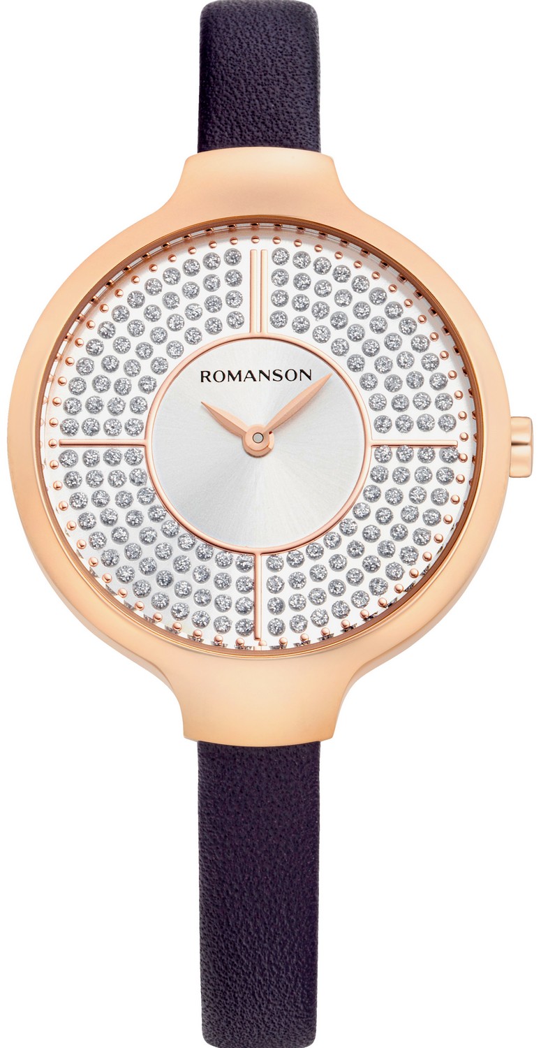 ROMANSON  Женские часы, кварцевый механизм, сталь, 33 мм